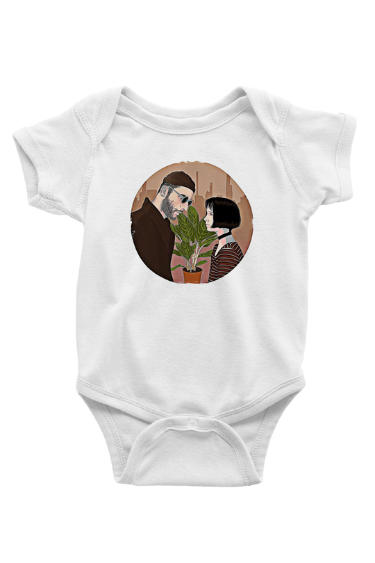 Leon Baskılı Beyaz Unisex Bebek Body - Zıbın