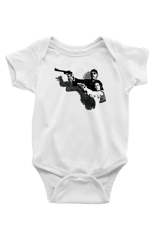 Leon Baskılı Beyaz Unisex Bebek Body - Zıbın