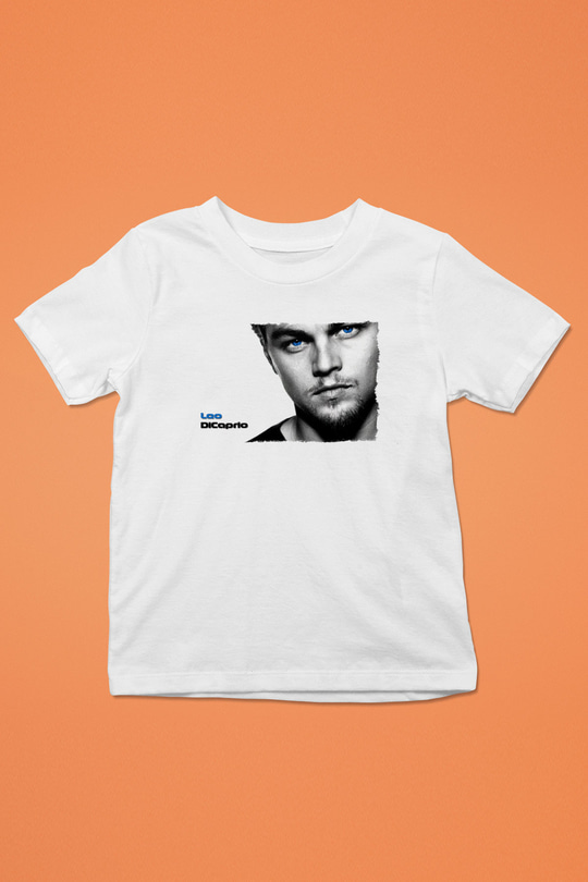 Leonardo DiCaprio Beyaz Unisex Çocuk Tişört