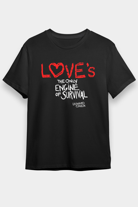 Leprous Baskılı Unisex Siyah Tişört - Tshirt
