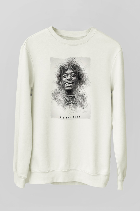 Lil Uzi Vert Beyaz Unisex Sweatshirt