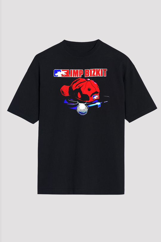 Limp Bizkit Baskılı Unisex Siyah Oversize Tişört - Tshirt