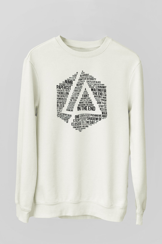 Linkin Park Beyaz Unisex Sweatshirt