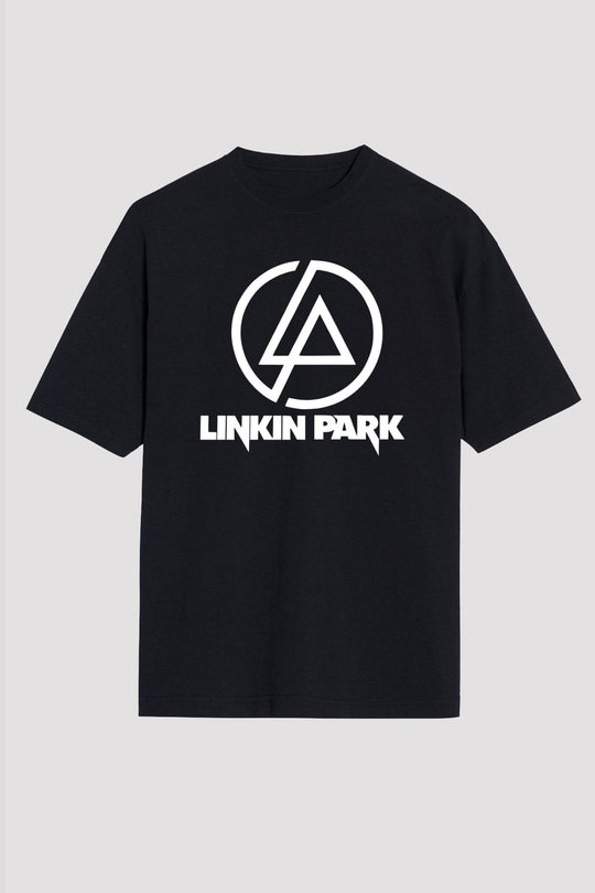 Linkin Park Siyah Unisex Oversize Tişört T-Shirt