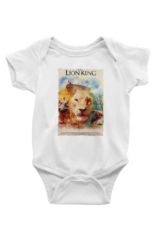 Lion King Beyaz Bebek Body - Zıbın