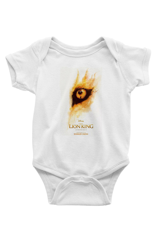 Lion King Beyaz Bebek Body - Zıbın