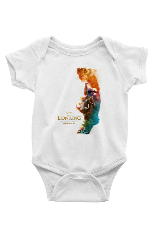 Lion King Beyaz Bebek Body - Zıbın