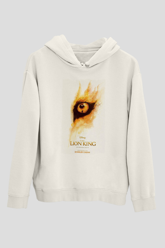 Lion King Beyaz Unisex Hoodie