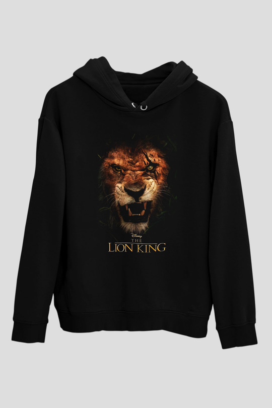 Lion King Siyah Unisex Hoodie