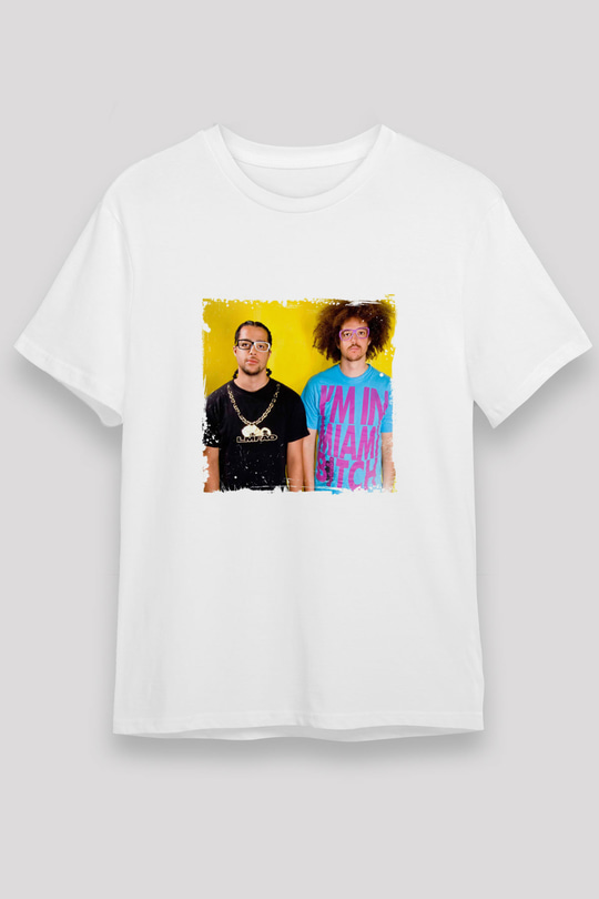 LMFAO Baskılı Unisex Beyaz Tişört