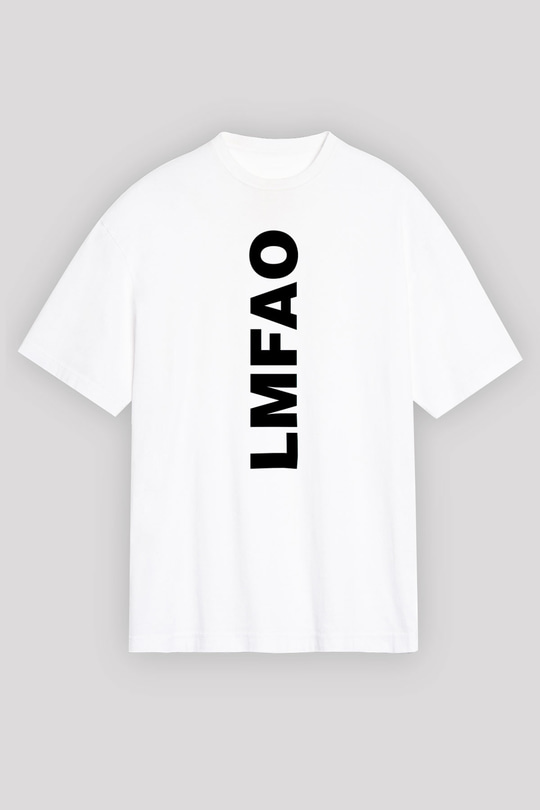 LMFAO Beyaz Unisex Tişört T-Shirt - TişörtFabrikası