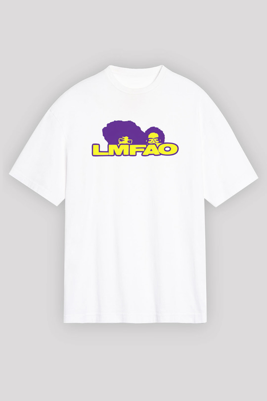 LMFAO Beyaz Unisex Tişört T-Shirt - TişörtFabrikası