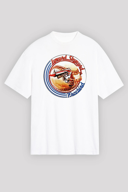 Lynyrd Skynyrd Beyaz Unisex Oversize Tişört T-Shirt