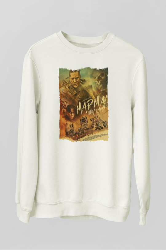 Mad Max Beyaz Unisex Sweatshirt