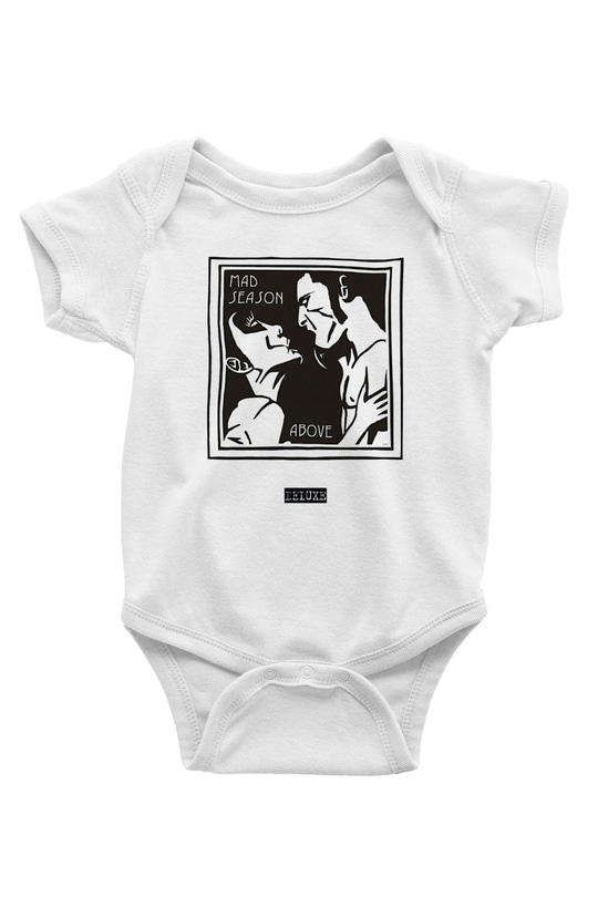 Mad Season Baskılı Beyaz Unisex Bebek Body - Zıbın