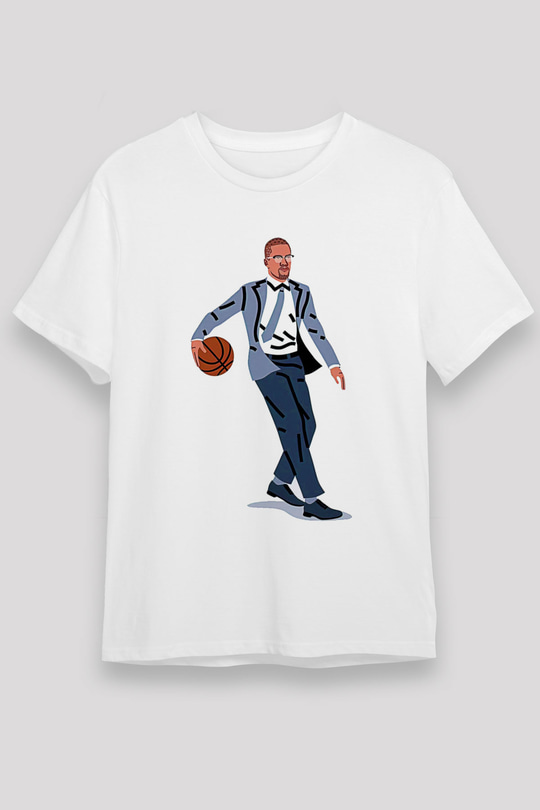 Malcolm X James Baskılı Unisex Beyaz Tişört - Tshirt