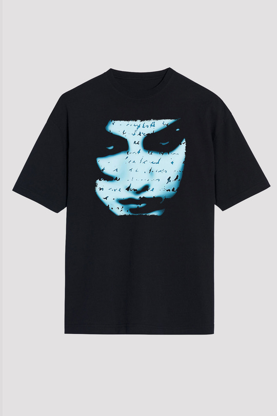 Marillion Baskılı Unisex Siyah Oversize Tişört - Tshirt