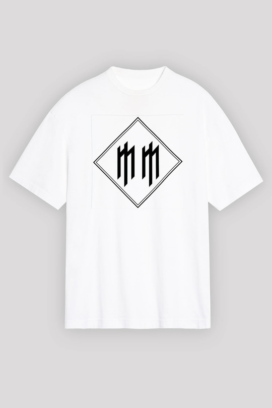 Marilyn Manson Beyaz Unisex Oversize Tişört T-Shirt