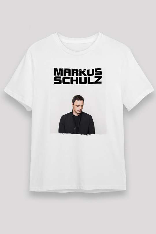 Markus Schulz Beyaz Unisex Tişört T-Shirt - TişörtFabrikası
