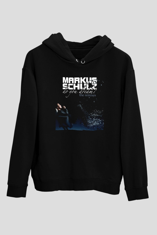 Markus Schulz Siyah Unisex Kapüşonlu Sweatshirt