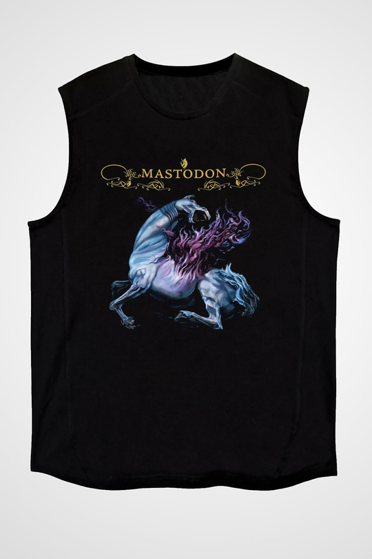 Mastodon Siyah Unisex Kolsuz Tişört