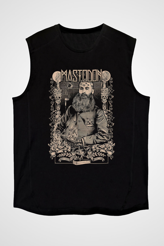 Mastodon Siyah Unisex Kolsuz Tişört