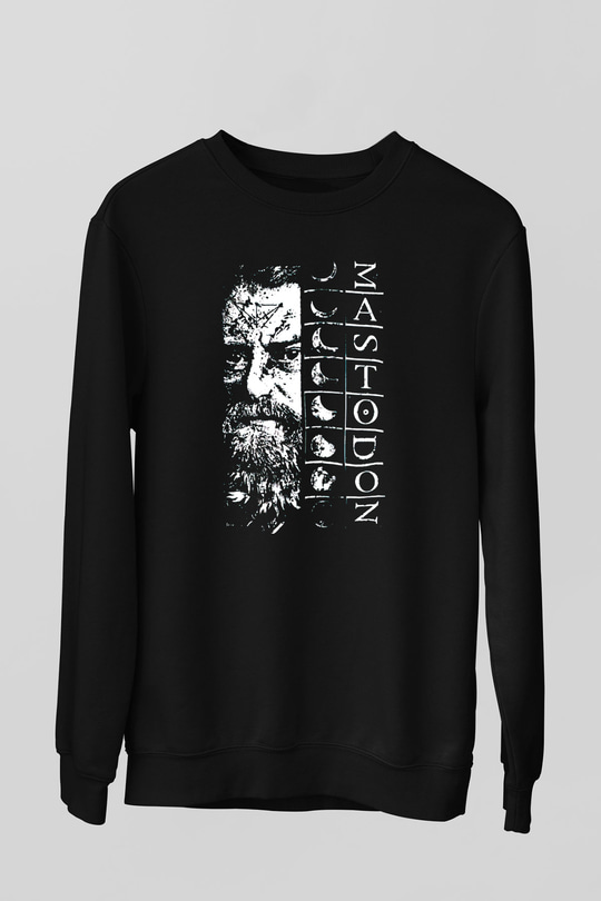 Mastodon Siyah Unisex Sweatshirt