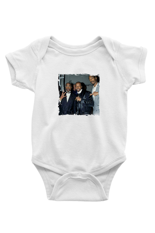 MC Hammer Baskılı Unisex Beyaz Bebek Body - Zıbın