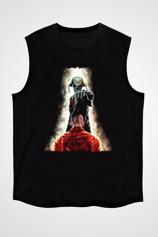 Megadeth Baskılı Unisex Siyah Kolsuz Tişört - Tshirt