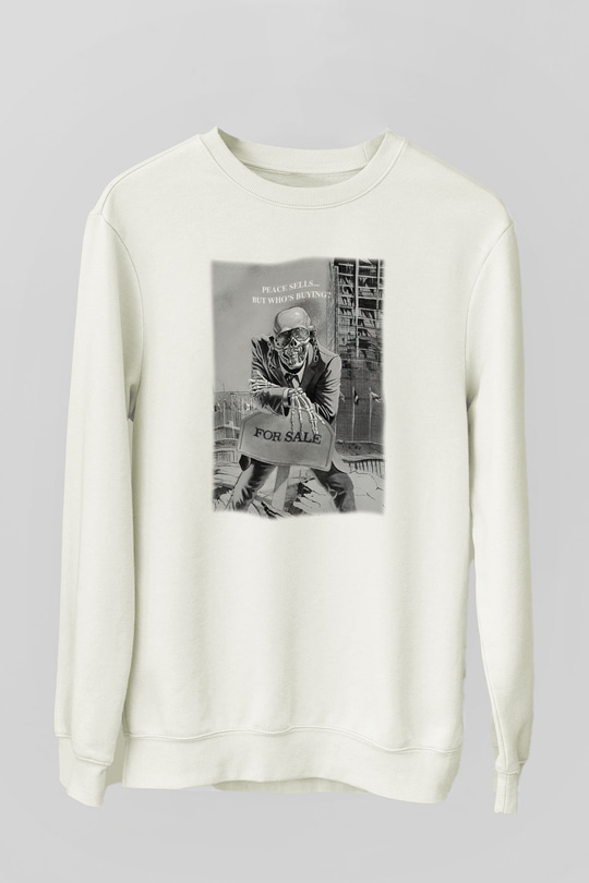 Megadeth Beyaz Unisex Sweatshirt