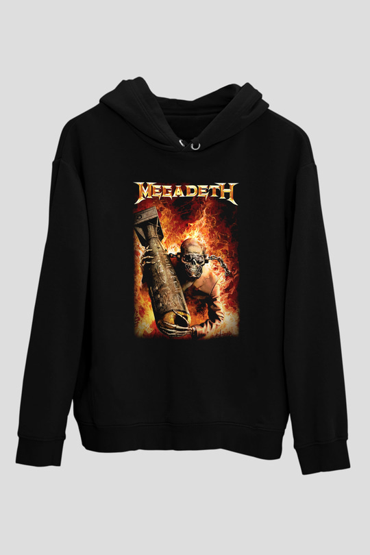 Megadeth Siyah Unisex Hoodie