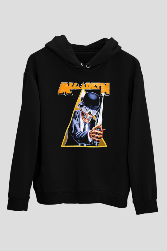 Megadeth Siyah Unisex Hoodie