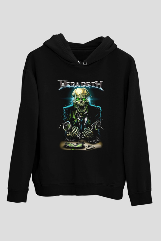 Megadeth Siyah Unisex Hoodie