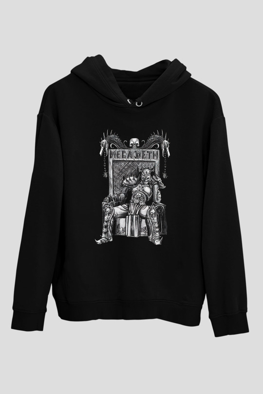 Megadeth Siyah Unisex Hoodie