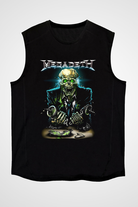 Megadeth Siyah Unisex Kolsuz Tişört