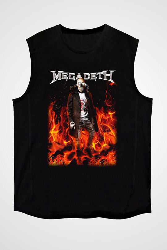 Megadeth Siyah Unisex Kolsuz Tişört