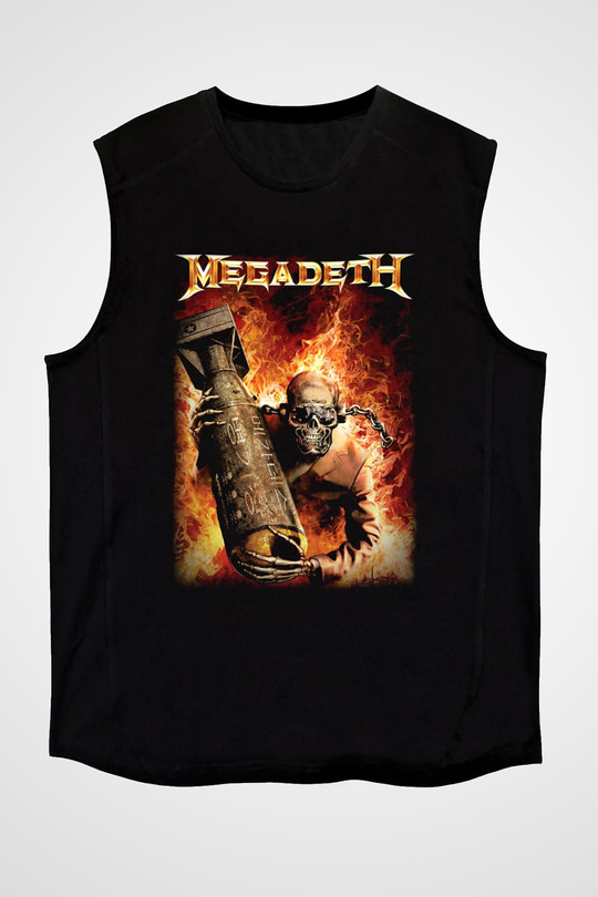 Megadeth Siyah Unisex Kolsuz Tişört
