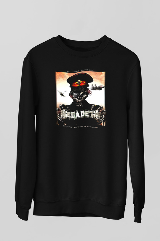 Megadeth Siyah Unisex Sweatshirt