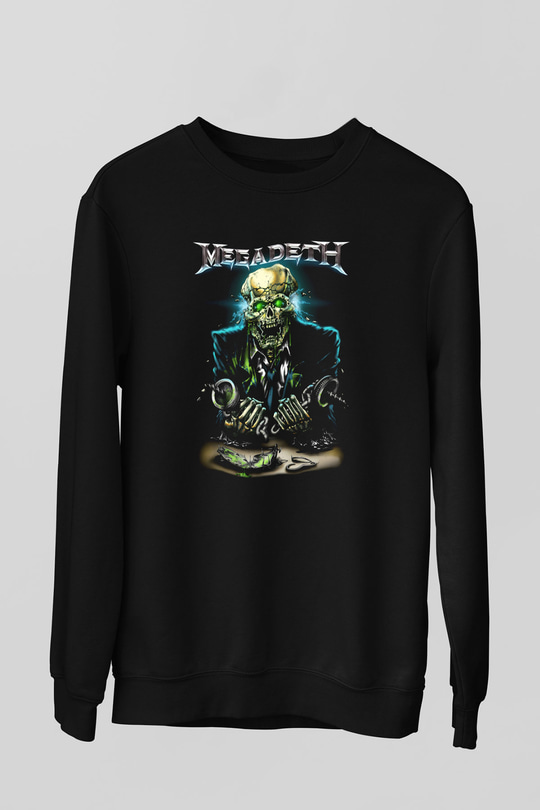 Megadeth Siyah Unisex Sweatshirt