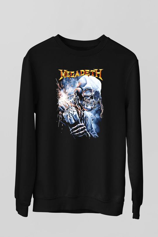 Megadeth Siyah Unisex Sweatshirt