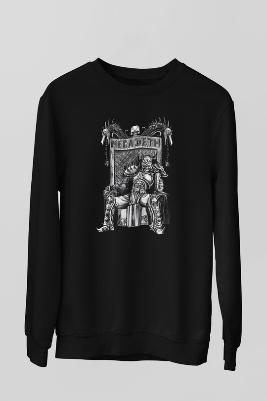 Megadeth Siyah Unisex Sweatshirt