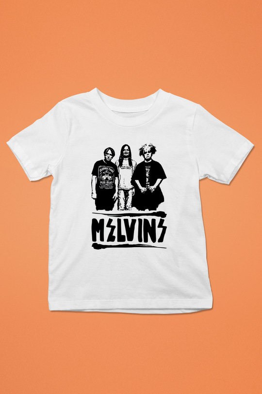 Melvins Baskılı Beyaz Unisex Beyaz Çocuk Tişört - Tshirt