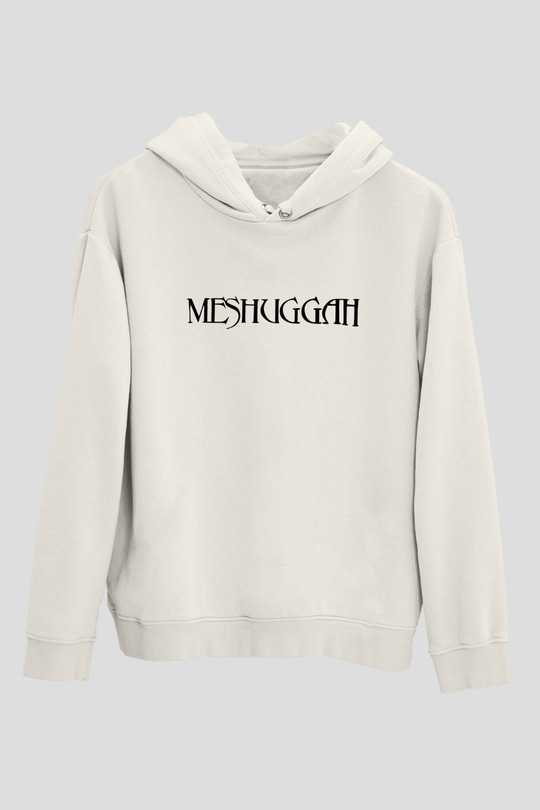 Meshuggah Beyaz Unisex Kapşonlu Sweatshirt