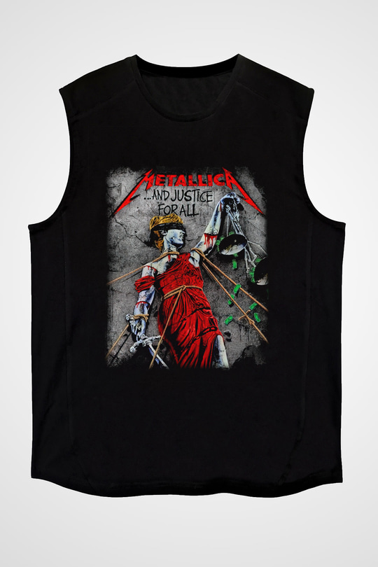Metallica Siyah Unisex Kolsuz Tişört