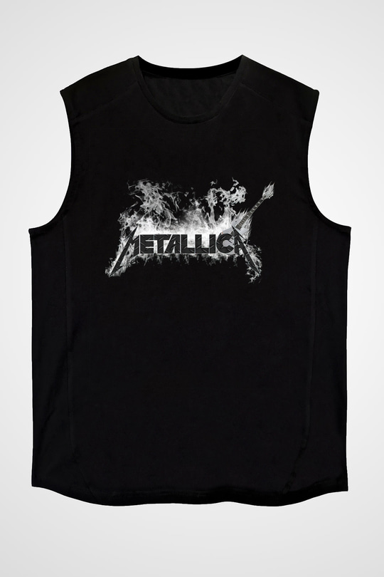 Metallica Siyah Unisex Kolsuz Tişört