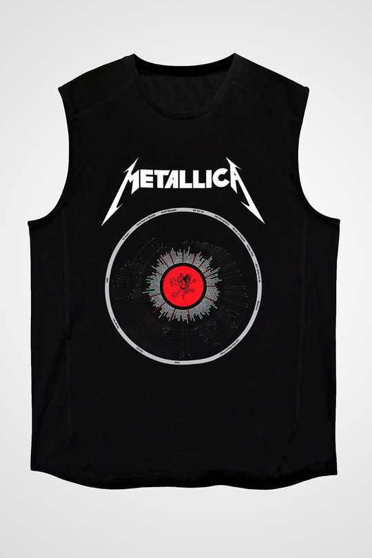 Metallica Siyah Unisex Kolsuz Tişört