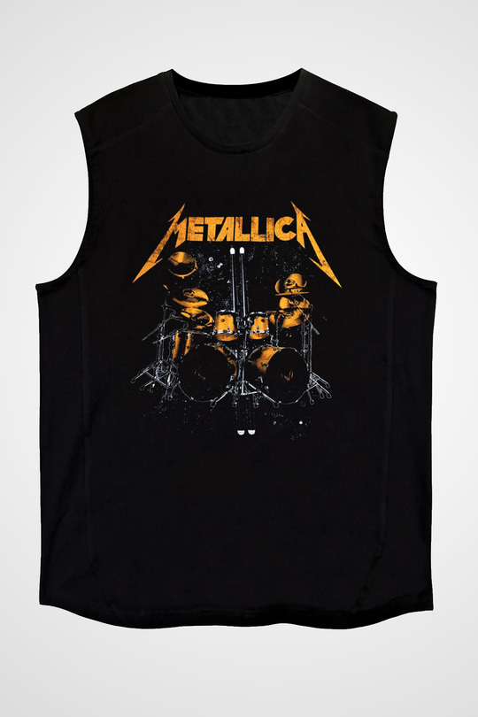 Metallica Siyah Unisex Kolsuz Tişört