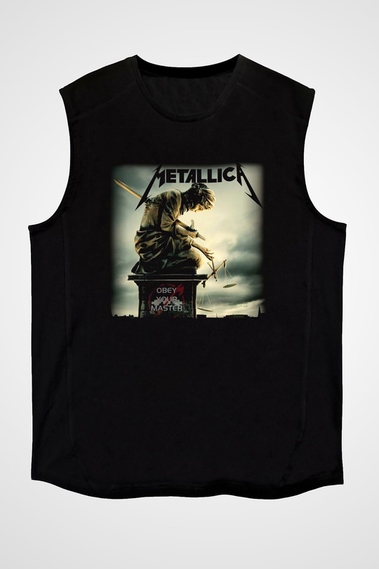 Metallica Siyah Unisex Kolsuz Tişört