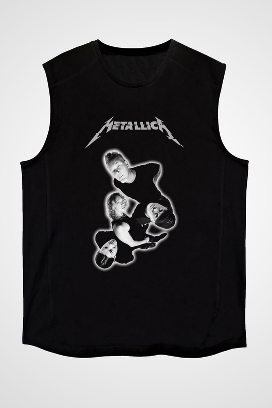 Metallica Siyah Unisex Kolsuz Tişört
