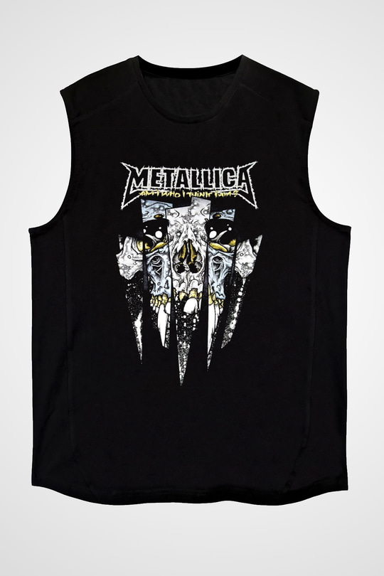 Metallica Siyah Unisex Kolsuz Tişört